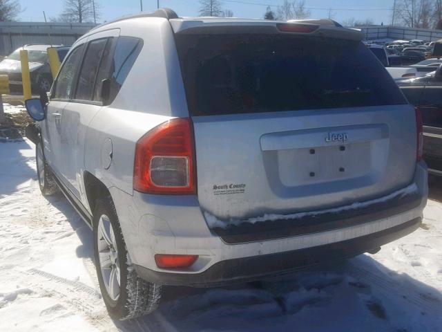 1C4NJCBAXCD565587 - 2012 JEEP COMPASS SP SILVER photo 3