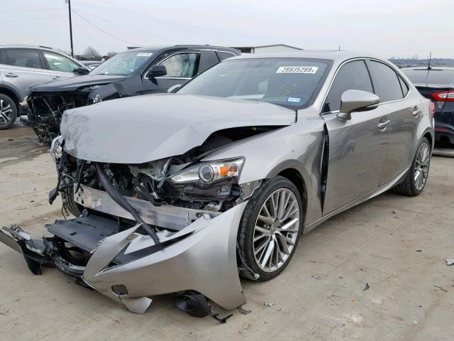 JTHBF1D20E5021061 - 2014 LEXUS IS 250 GRAY photo 2