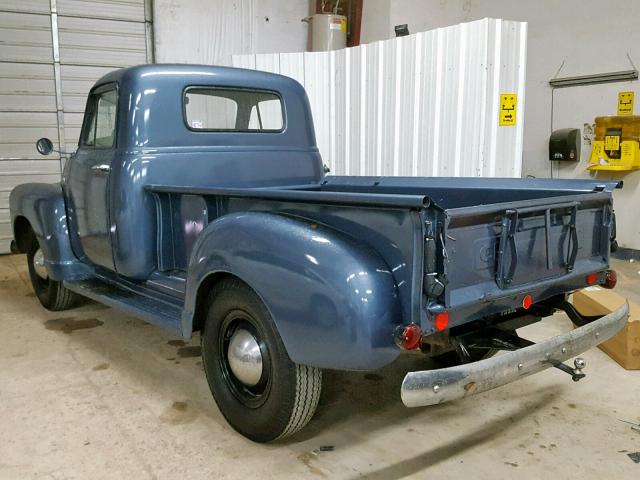 21JRG6786 - 1951 CHEVROLET PK BLUE photo 3