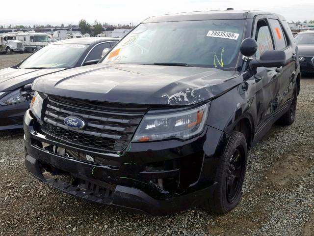 1FM5K8ARXHGA71135 - 2017 FORD EXPLORER P BLACK photo 2