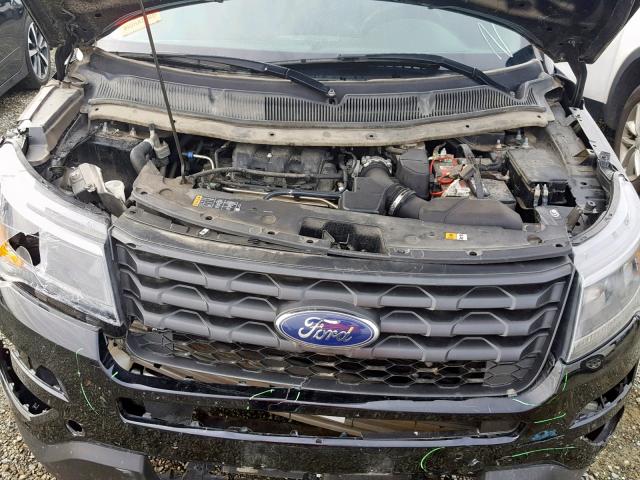 1FM5K8ARXHGA71135 - 2017 FORD EXPLORER P BLACK photo 7