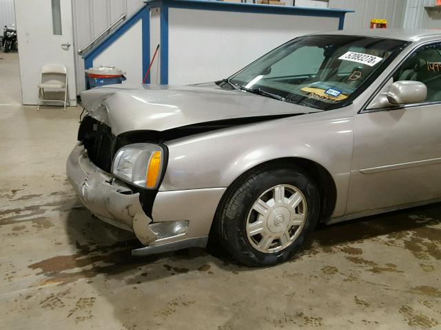 1G6KD54Y94U258335 - 2004 CADILLAC DEVILLE TAN photo 9