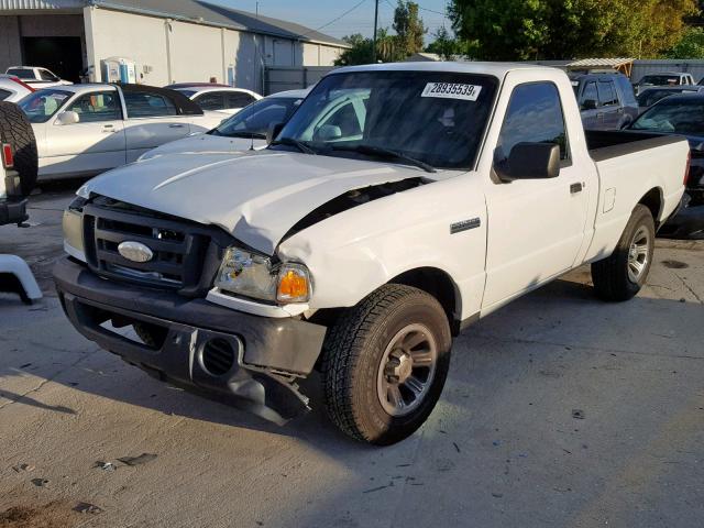 1FTYR10D98PA70231 - 2008 FORD RANGER WHITE photo 2