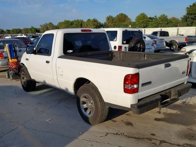 1FTYR10D98PA70231 - 2008 FORD RANGER WHITE photo 3