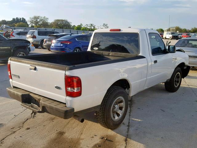 1FTYR10D98PA70231 - 2008 FORD RANGER WHITE photo 4