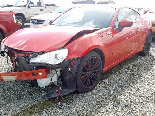 JF1ZNAA10D2734837 - 2013 TOYOTA SCION FR-S RED photo 2