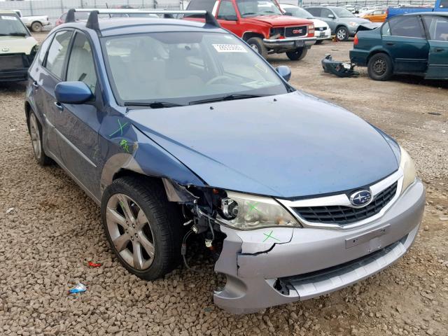 JF1GH63658H828378 - 2008 SUBARU IMPREZA OU BLUE photo 1