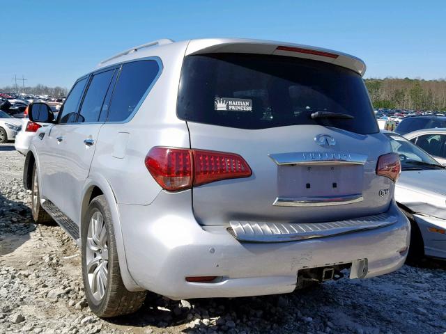 JN8AZ2NFXC9516700 - 2012 INFINITI QX56 SILVER photo 3