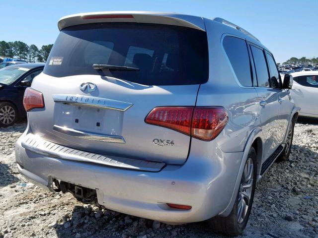 JN8AZ2NFXC9516700 - 2012 INFINITI QX56 SILVER photo 4