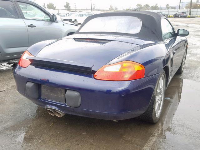 WP0CA29881U621124 - 2001 PORSCHE BOXSTER BLUE photo 4