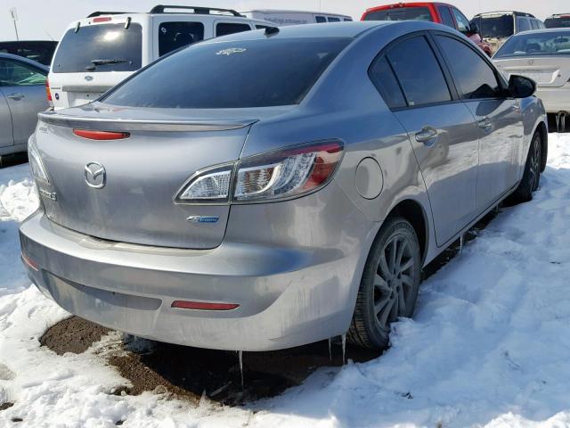 JM1BL1W72D1746959 - 2013 MAZDA 3 I GRAY photo 4