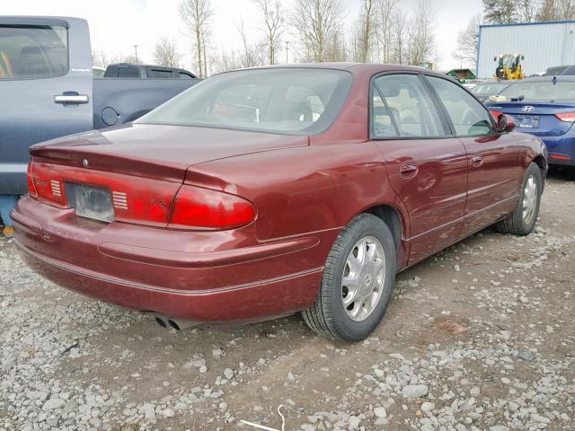 2G4WB55K421213614 - 2002 BUICK REGAL LS RED photo 4