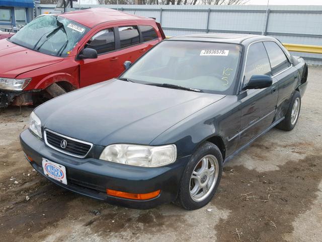 JH4UA2658TC000701 - 1996 ACURA 2.5TL GREEN photo 2