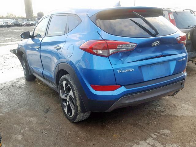 KM8J33A21GU028966 - 2016 HYUNDAI TUCSON LIM BLUE photo 3