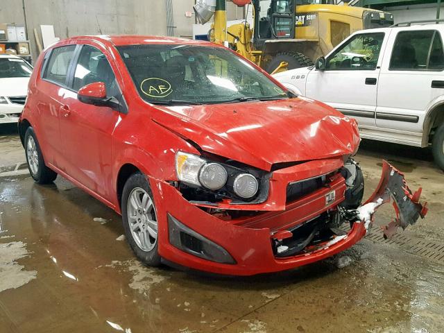 1G1JB6SH8C4116623 - 2012 CHEVROLET SONIC LS RED photo 1