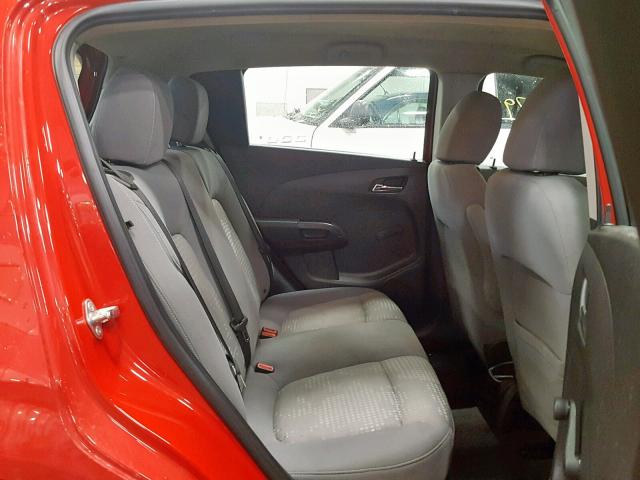 1G1JB6SH8C4116623 - 2012 CHEVROLET SONIC LS RED photo 6