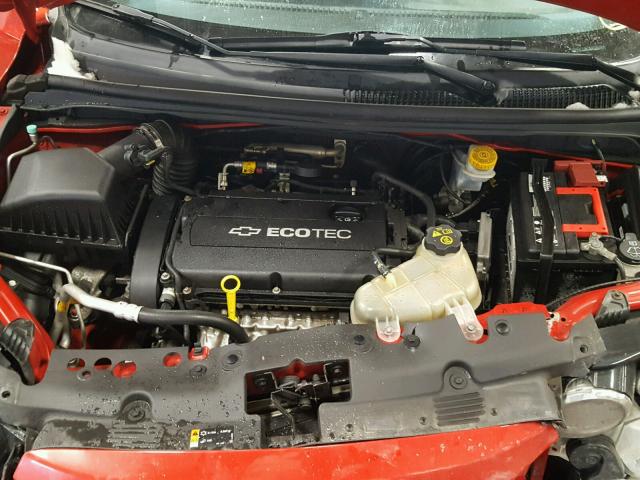 1G1JB6SH8C4116623 - 2012 CHEVROLET SONIC LS RED photo 7