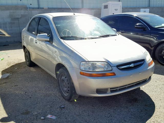 KL1TD52695B325085 - 2005 CHEVROLET AVEO BASE Күміс фото 1