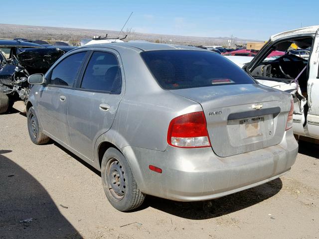 KL1TD52695B325085 - 2005 CHEVROLET AVEO BASE Күміс фото 3