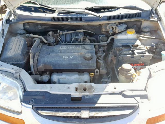 KL1TD52695B325085 - 2005 CHEVROLET AVEO BASE Күміс фото 7