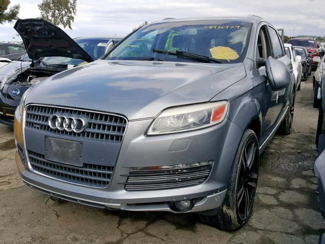 WA1AV74L57D010247 - 2007 AUDI Q7 4.2 QUA GRAY photo 2