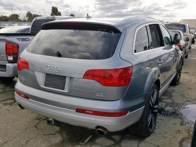 WA1AV74L57D010247 - 2007 AUDI Q7 4.2 QUA GRAY photo 4