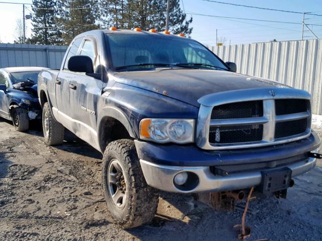 3D7KS28D75G745679 - 2005 DODGE RAM 2500 S BLUE photo 1