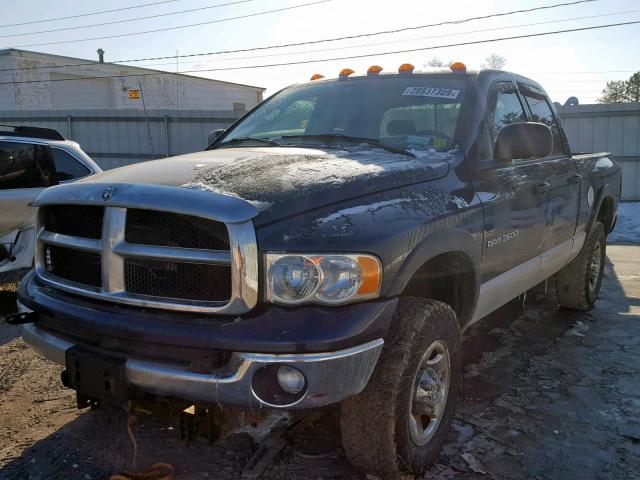 3D7KS28D75G745679 - 2005 DODGE RAM 2500 S BLUE photo 2