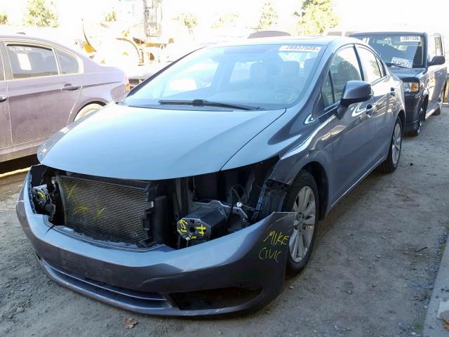 19XFB2F99CE337381 - 2012 HONDA CIVIC EXL CHARCOAL photo 2