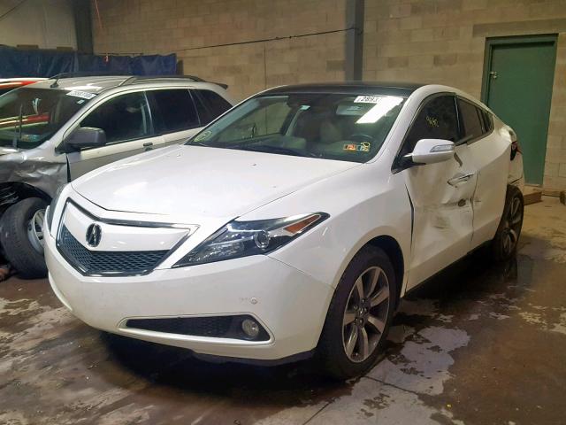 2HNYB1H66DH500364 - 2013 ACURA ZDX WHITE photo 2