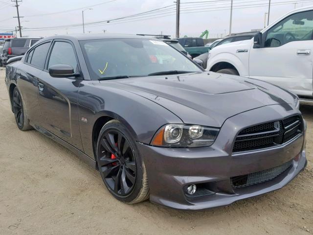 2C3CDXEJ2EH159119 - 2014 DODGE CHARGER SR GRAY photo 1