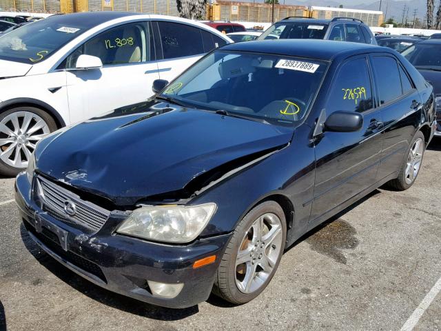 JTHBD182910030185 - 2001 LEXUS IS 300 BLACK photo 2