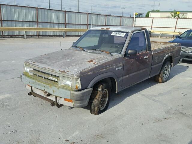 JM2UF1135J0318580 - 1988 MAZDA B2200 SHOR GRAY photo 2