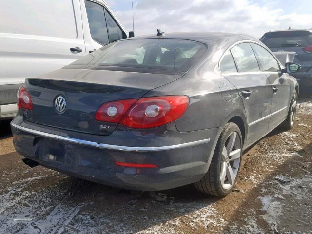 WVWHN7AN1CE509626 - 2012 VOLKSWAGEN CC LUXURY GRAY photo 4