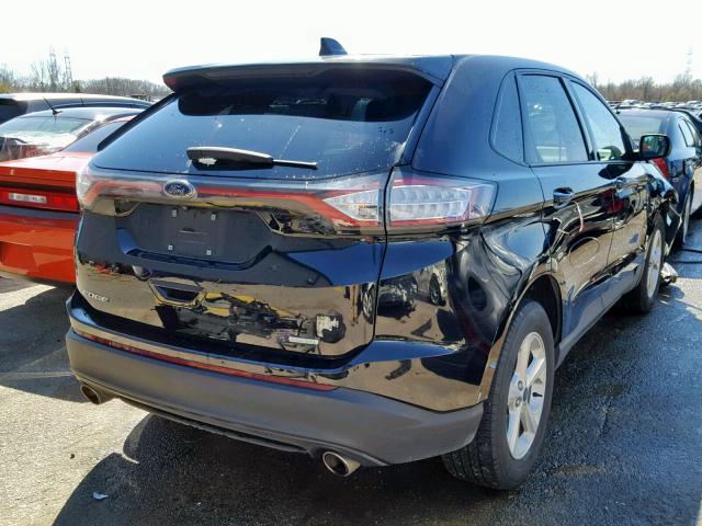 2FMPK3G97HBC00782 - 2017 FORD EDGE SE BLACK photo 4