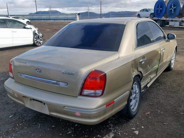 KMHFU45E23A252238 - 2003 HYUNDAI XG 350 GOLD photo 4