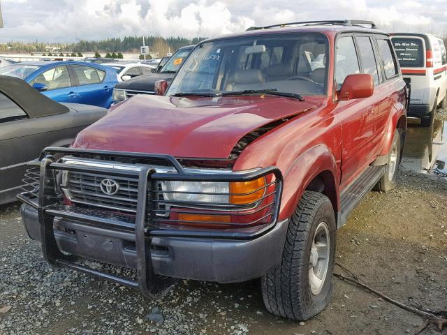 JT3HJ85J2T0128989 - 1996 TOYOTA LAND CRUIS RED photo 2