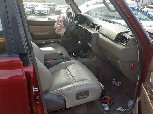 JT3HJ85J2T0128989 - 1996 TOYOTA LAND CRUIS RED photo 5