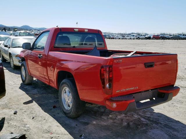 1GCCS249988225123 - 2008 CHEVROLET COLORADO L RED photo 3