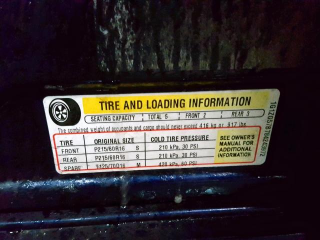 1G1ZG57B784243972 - 2008 CHEVROLET MALIBU LS BLUE photo 10