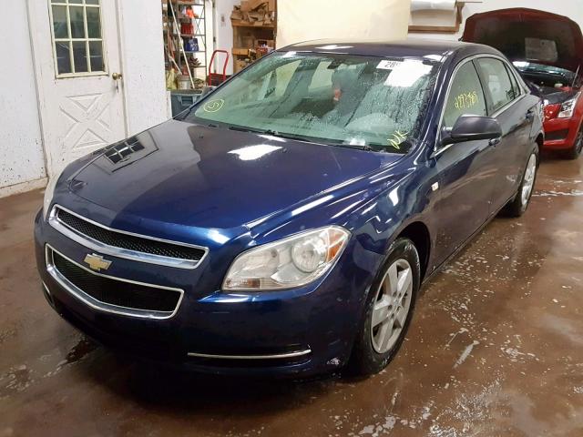 1G1ZG57B784243972 - 2008 CHEVROLET MALIBU LS BLUE photo 2