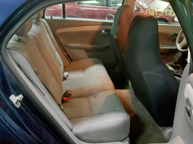 1G1ZG57B784243972 - 2008 CHEVROLET MALIBU LS BLUE photo 6