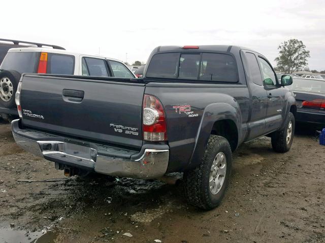 5TETU62N19Z671087 - 2009 TOYOTA TACOMA PRE CHARCOAL photo 4