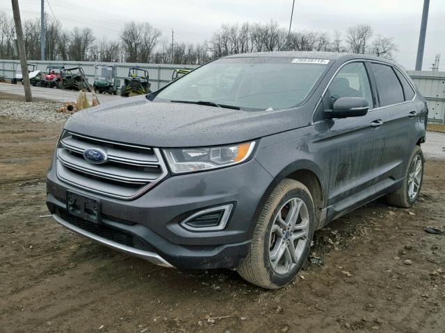 2FMPK4K94GBB22974 - 2016 FORD EDGE TITAN GRAY photo 2