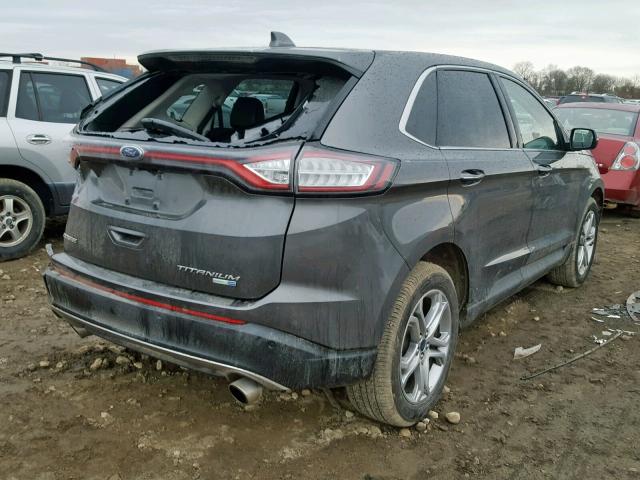 2FMPK4K94GBB22974 - 2016 FORD EDGE TITAN GRAY photo 4