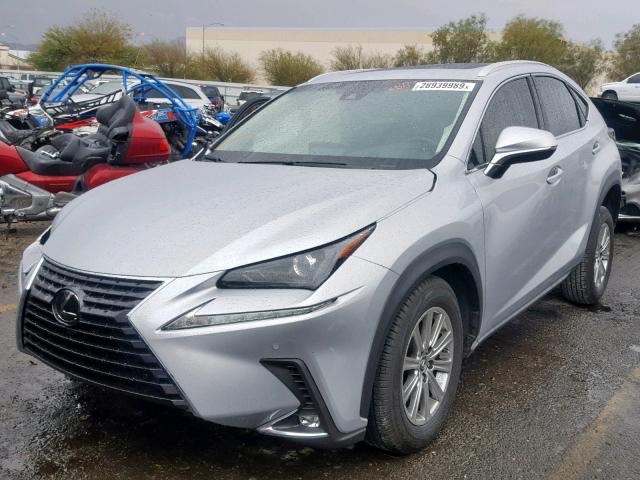 JTJBARBZ6J2155774 - 2018 LEXUS NX 300 SILVER photo 2