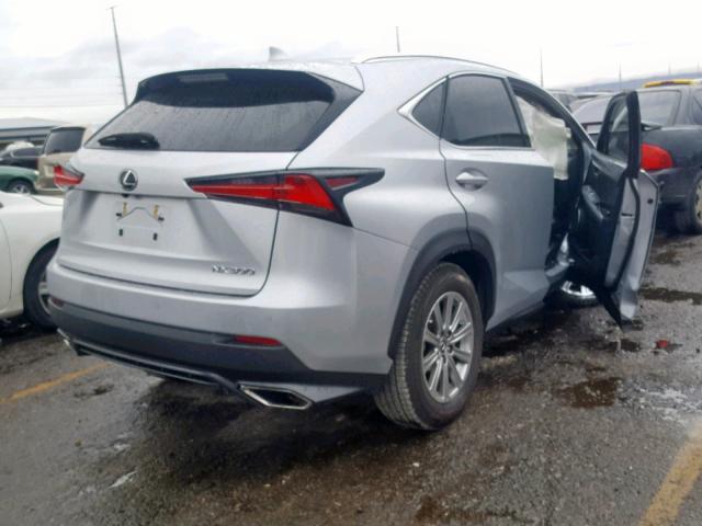 JTJBARBZ6J2155774 - 2018 LEXUS NX 300 SILVER photo 4