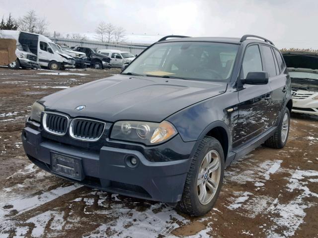 WBXPA93485WD21728 - 2005 BMW X3 3.0I BLACK photo 2