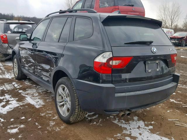 WBXPA93485WD21728 - 2005 BMW X3 3.0I BLACK photo 3