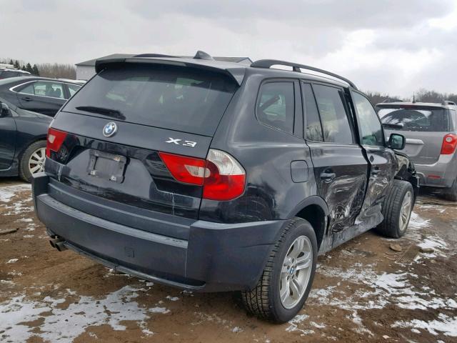 WBXPA93485WD21728 - 2005 BMW X3 3.0I BLACK photo 4